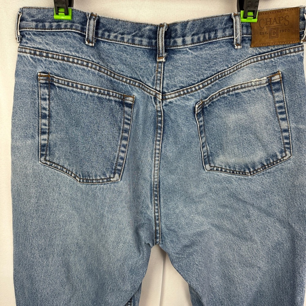 Vintage Chaps‎ Denim Jeans Mens 38x30 Blue Baggy Streetwear Grunge Workwear